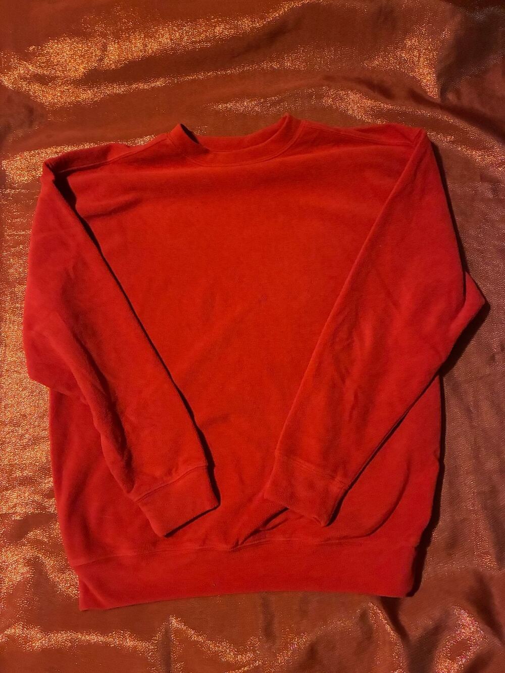 Cypress Club Sweatshirt Unisex L Red Crewneck Long Sleeve Pullover Fleece Cozy